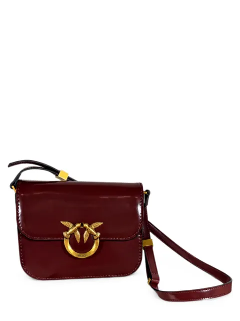 PINKO mini Love Box cross body bag Brown 104297A1ENL
