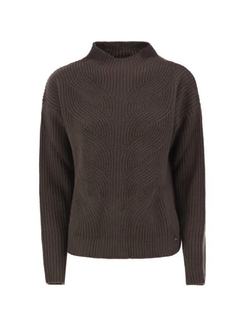 Herno knit high-neck sweater Brown ML00023DR70188
