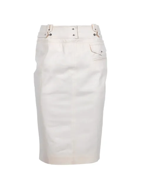 Altuzarra waistband-detail pencil midi skirt Neutrals TONPUDECL463914W