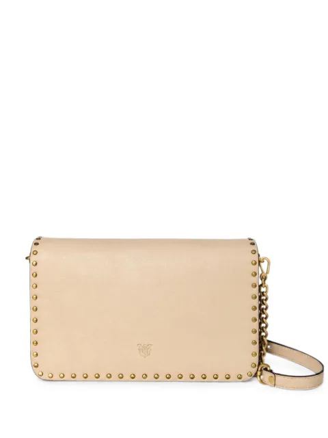 PINKO Love One stud-embellished crossbody bag Neutrals 107664A2JG