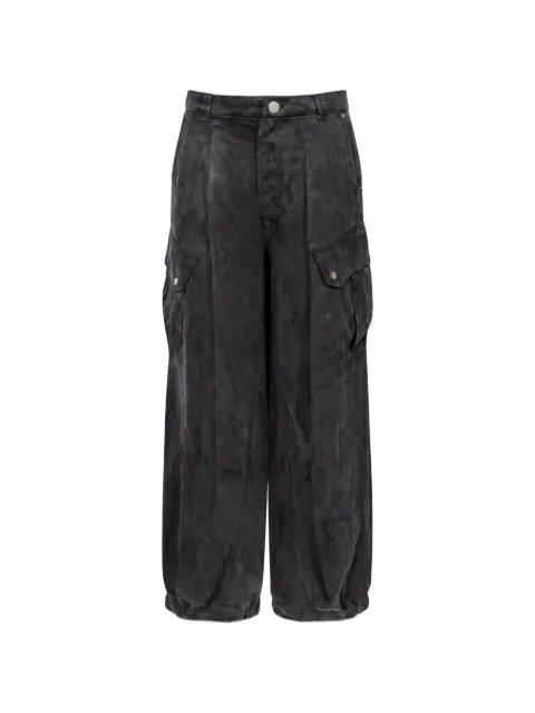 PINKO washed-effect cargo pants Black 106444A3F8