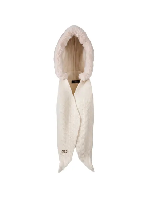 LIU JO hooded scarf Neutrals 2F6009MA34S