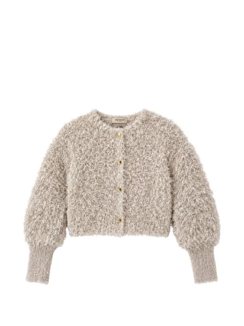 TWINSET fur-effect cardigan Neutrals 262TP3130