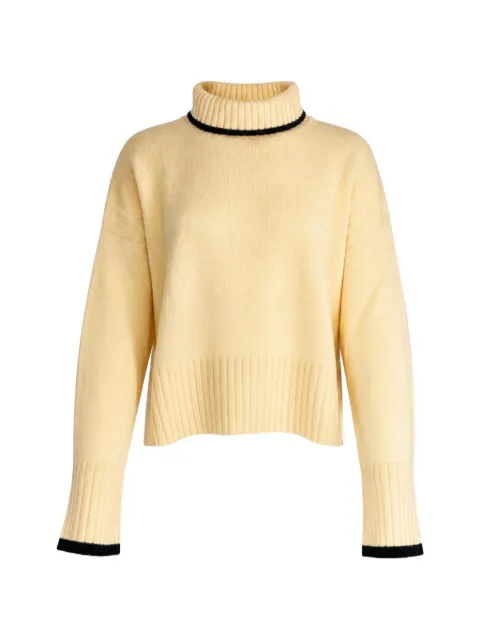 PINKO contrast-trim sweater Neutrals 105446A3G1