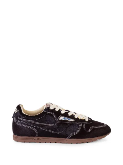 Autry Windspin pony-hair sneakers Black WSLWBN01