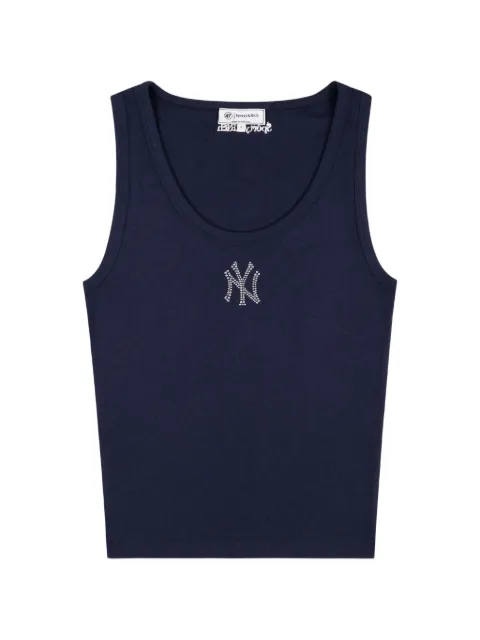 Sporty & Rich x Yankees Krystal cropped tank top Blue TO136718635BL106