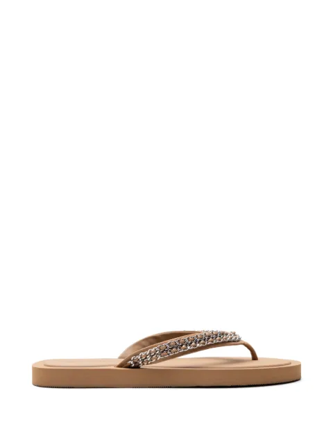 Tory Burch Kira chain flip-flops Neutrals 181739