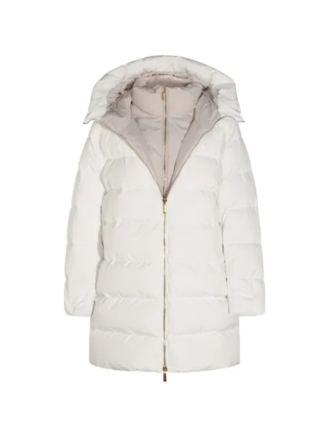 Moorer Klie hooded padded coat White MODGI101162STP