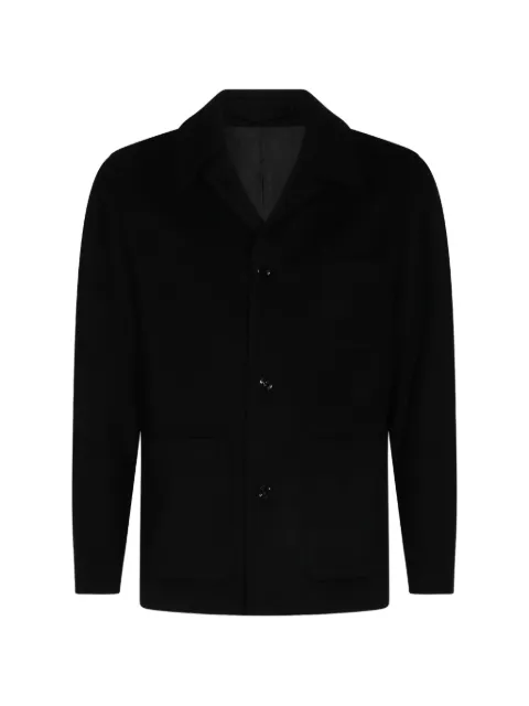 Lardini patch-pocket cashmere jacket Black ACSTONEACIF67546999