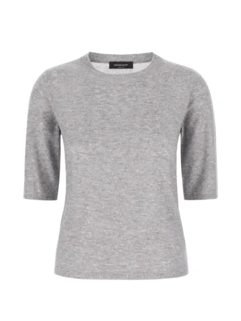 Fabiana Filippi short-sleeve sweater Grey MAD216F092D722