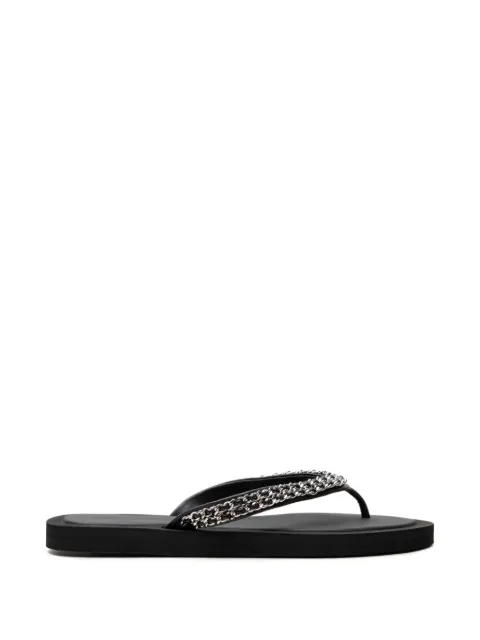Tory Burch Kira chain-link flip-flops Black 181739