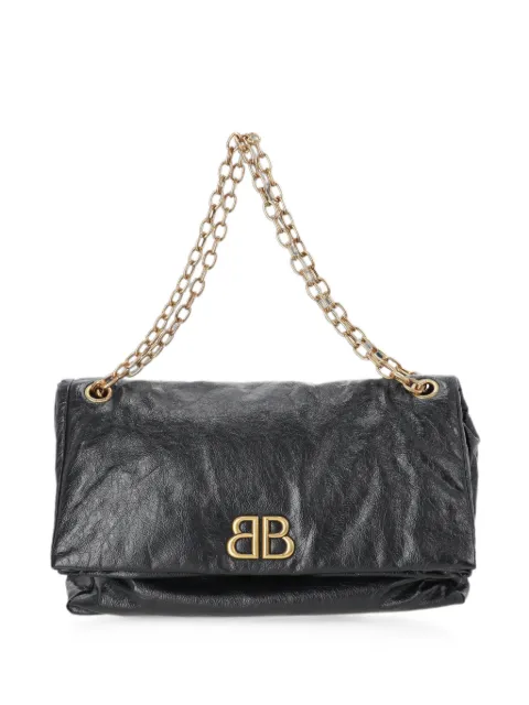 Balenciaga Pre-Owned Monaco chain-strap shoulder bag Black BAPUITBA711941W