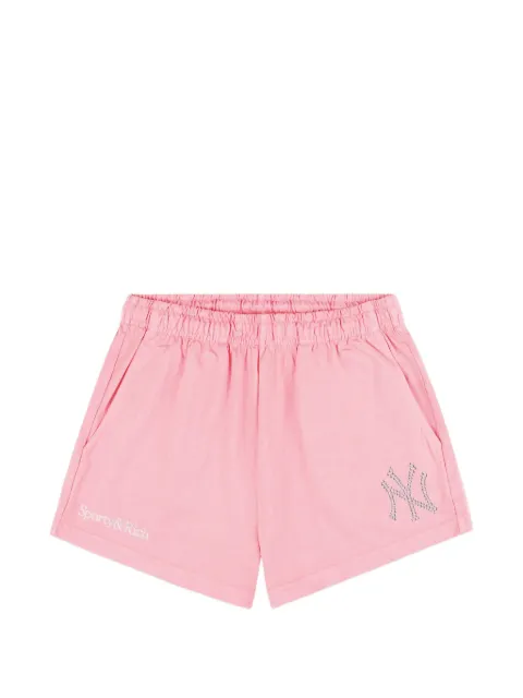 Sporty & Rich Yankees Krystal Disco shorts Pink SH0372318300PL151