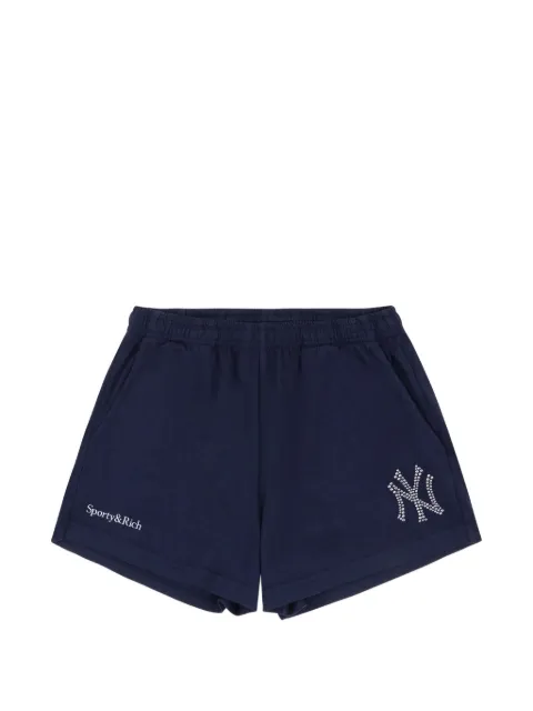 Sporty & Rich x Yankees Krystal Disco shorts Blue SH0371218300BL107