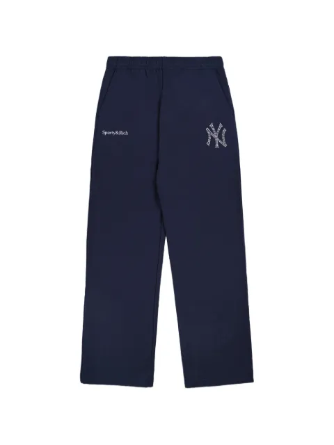 Sporty & Rich x Yankees Krystal track pants Blue PA0711118300BL107