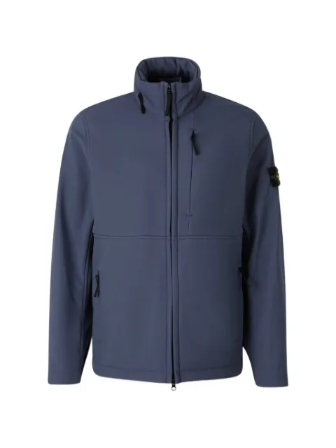 Stone Island logo-patch jacket Blue L2S15Q100005S0B22