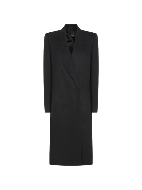 TOM FORD double-breasted peak-lapel coat Black CP1686FAX1804NAA