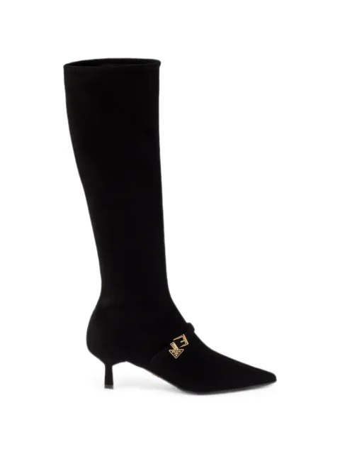 Prada stretch suede boots Black 1W649OF055L66