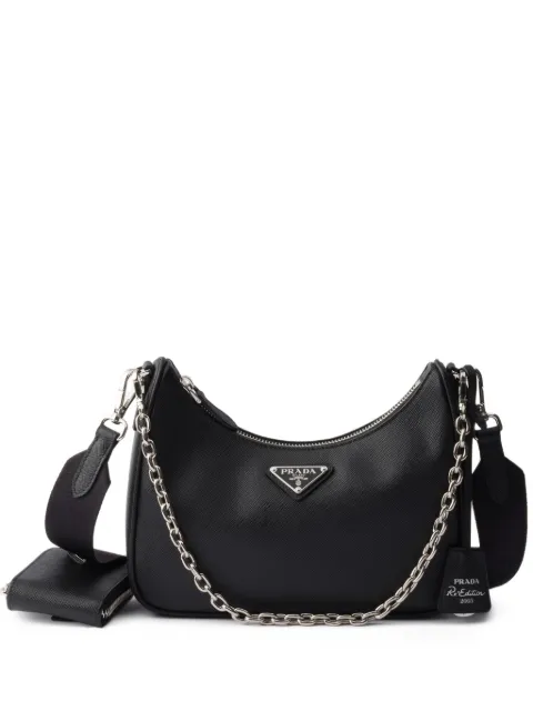 Prada Re-Edition 2005 Saffiano-leather bag Black 1BH204VV2PNZV