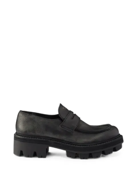 Prada leather loafers Black 1D696OF055Y9S