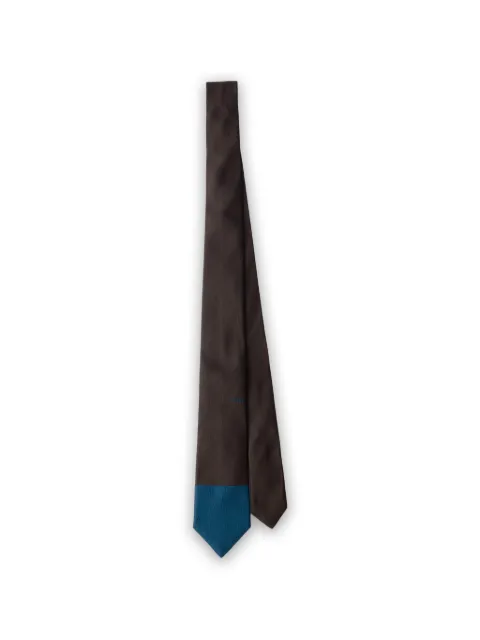 Prada silk tie Brown UCR77S1416372
