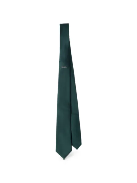 Prada silk tie Green UCR77S1416361