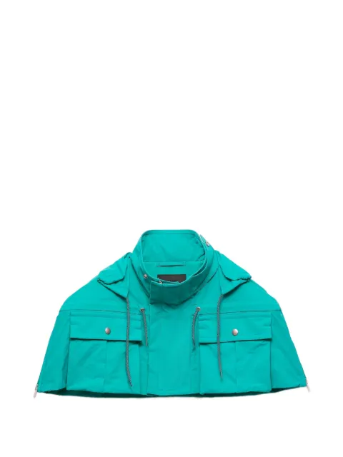 Prada technical fabric capelet Blue SGD236SOOO199Y