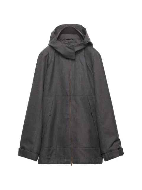 Prada mélange hopsack wool jacket Grey P8090SOOO6011