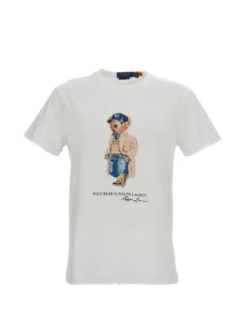 Polo Ralph Lauren T-shirt Polo Bear Custom Slim fit White 710B30192001
