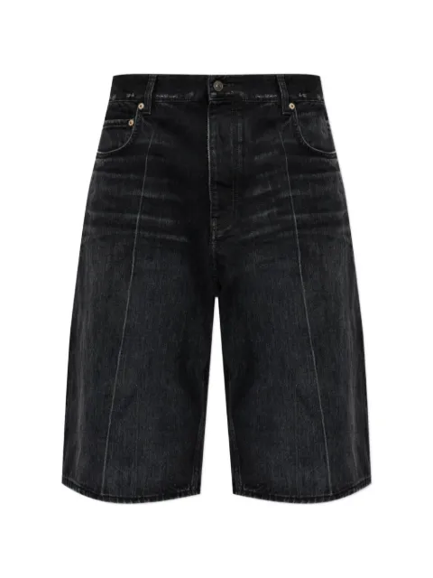 Balenciaga denim stay press shorts in black Black A001RBTUW54