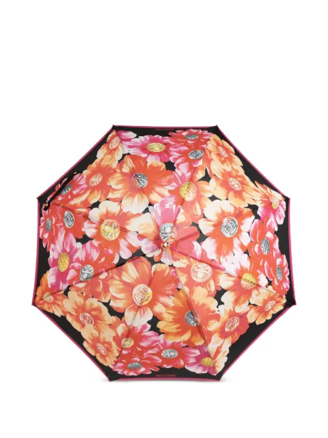 Moschino floral-motif umbrella Orange 899463AUTOA