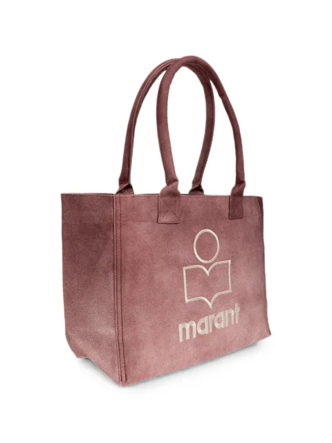 ISABEL MARANT small Yenky logo-embroidered tote bag Pink PM0062FAD3X04M