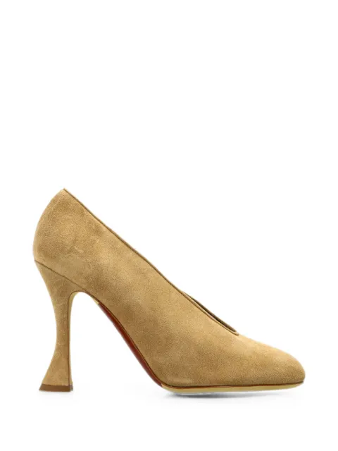 Moschino suede V-cut pumps Neutrals MA1001AC1PME0