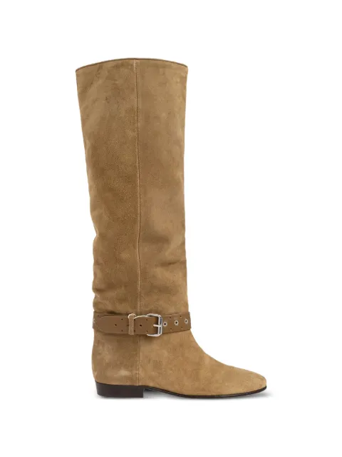 ISABEL MARANT Rilton buckle-strap boots Neutrals BT0053FAD3A07S