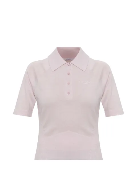 Givenchy logo-print cropped polo shirt Pink BW61L64ZUU