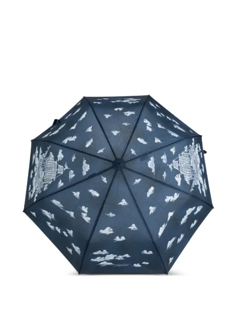 Moschino cloud-print folding umbrella Blue 9053OPENCLOSEA
