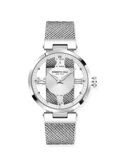 KENNETH COLE round-face 32mm watch Silver 10008030B