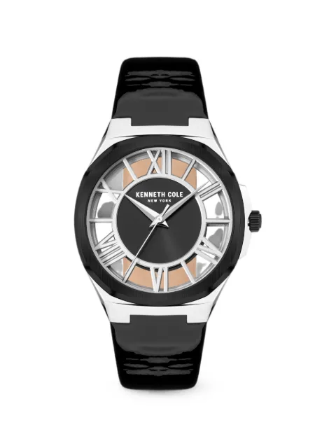 KENNETH COLE skeleton 36mm watch Black LA21264