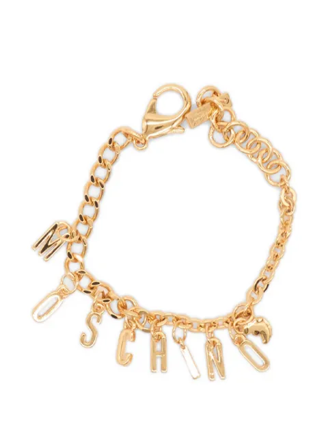 Moschino logo-charm chain bracelet Gold 91278406