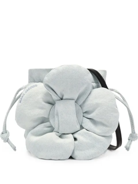 Marc Jacobs mini floral-appliqué drawstring bucket bag Blue 2P6SMN007S02474