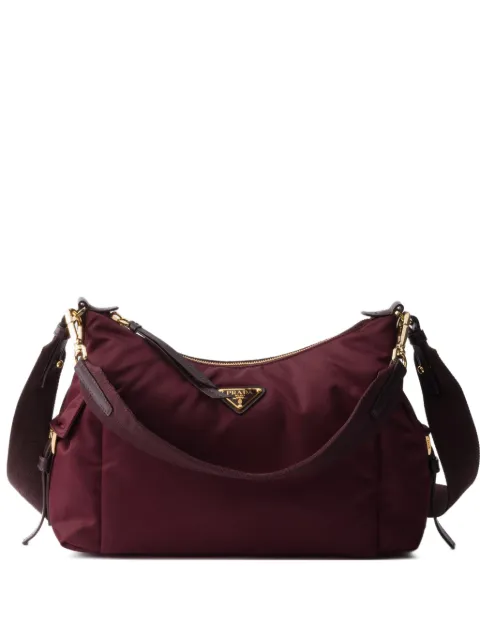 Prada Explore large Re-Nylon and leather bag Red 1BC264VNOORDLN