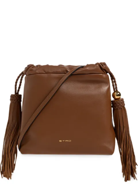 ETRO small Kalispera tassel-detail bucket bag Brown WP1B0041AP466