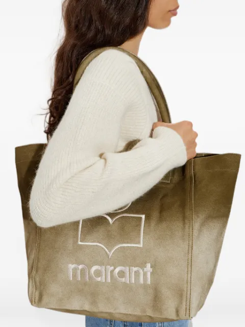 ISABEL MARANT Yenky logo-embroidered tote bag Green PM0002FAD3X04M