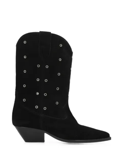 ISABEL MARANT Duerto crystal-embellished ankle boots Black BO0003FAD3A10S