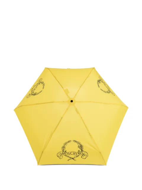 Moschino logo-print foldable umbrella Yellow 8981SUPERMINIU