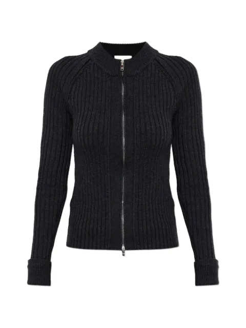 ISABEL MARANT Vice ribbed zip-up cardigan Grey CA0188FAD3L12I