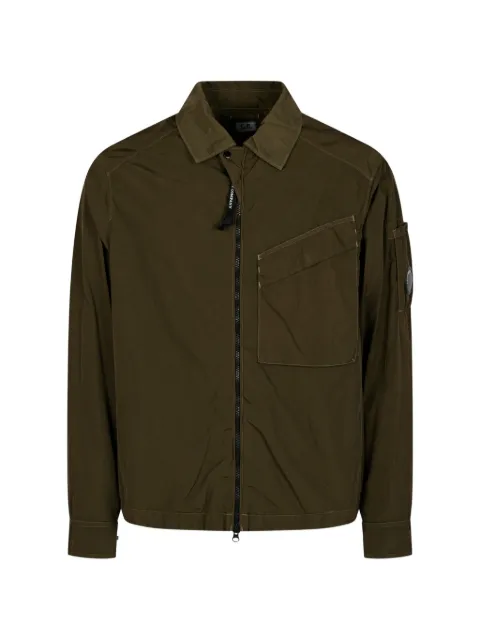 C.P. Company lens-detail chest-pocket shirt jacket Green 21CMOS120A005904G683