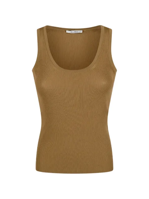 Max Mara ribbed-knit top Brown 21366161600004
