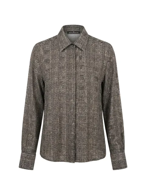 Ermanno Scervino Prince of Wales-check long-sleeve shirt Grey D492K361CTXHF