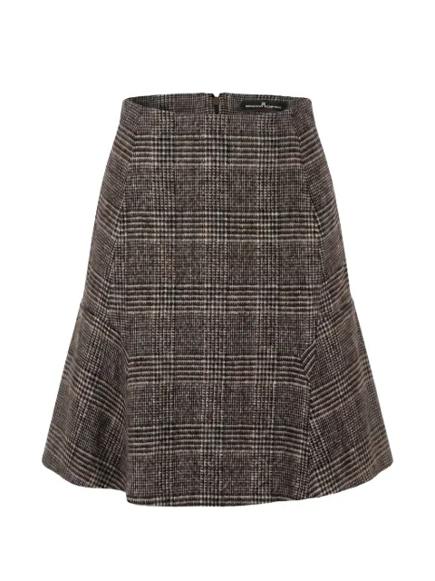 Ermanno Scervino Prince of Wales-check wool mini skirt Brown D492O368ZLD